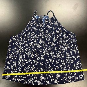 Shein Plus  Floral Print Notched Neckline Cami Top - 3X